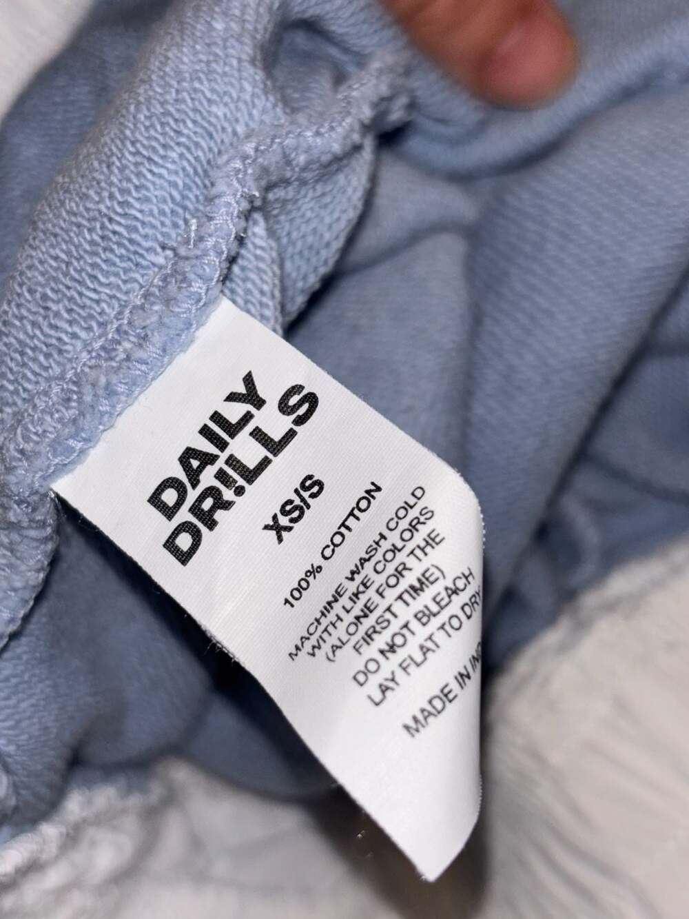 Daily Drills Women's Blue Jogger Sweatpants 100% cotton - Picture 4 of 4